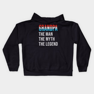 Grand Father Luxembourgish Grandpa The Man The Myth The Legend - Gift for Luxembourgish Dad With Roots From  Luxembourg Kids Hoodie